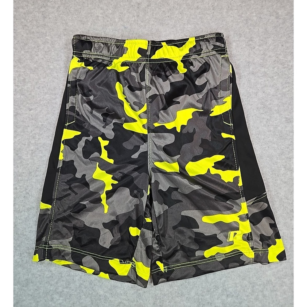 Russell Basketball Shorts Boy Size X-Small 4 / 5 Black Camo Activewear
